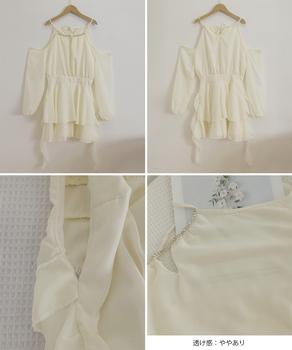 オフショルダーミニワンピース 可愛い夏服 送料無料 即日発送-9