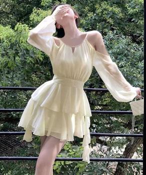 オフショルダーミニワンピース 可愛い夏服 送料無料 即日発送-2