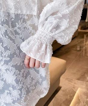 ジャガードシアーカーディガン レディース 送料無料 即日発送-5