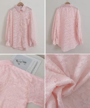 ジャガードシアーカーディガン レディース 送料無料 即日発送-8