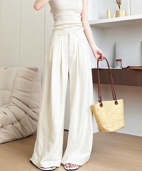 ワイドパンツ ハイウエストイージーパンツ 送料無料 即日発送-3