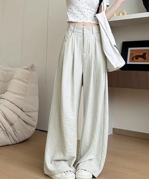 ワイドパンツ ハイウエストイージーパンツ 送料無料 即日発送-4