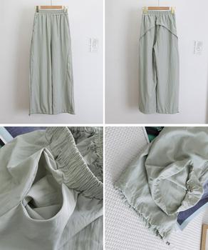 ワイドパンツ レディースストレートパンツ 送料無料 即日発送-9