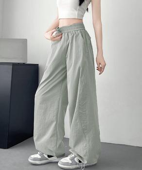 ワイドパンツ レディースストレートパンツ 送料無料 即日発送-4