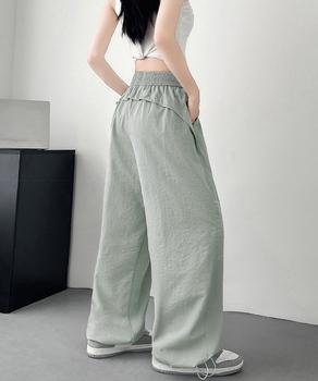 ワイドパンツ レディースストレートパンツ 送料無料 即日発送-5