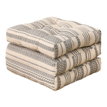 3つ折りごろ寝クッション インド綿100% テラ 2カラー 約50×150cm 送料無料-5