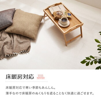 クリアダイニングラグ マット 約150×190cm 抗菌 はっ水 床暖房対応 カットOK 5サイズ 送料無料-5