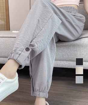 ジョガーパンツ ウエストゴム 春夏ズボン 送料無料 即日発送-0