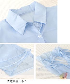 シャツブラウス 夏服 サマーカーディガン 送料無料 即日発送-9