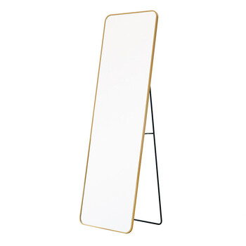 スタンドミラー ルーミー スクエア 幅50cm 鏡 姿見 全身 ゴールド 大型 ワイド インテリア 送料無料-15