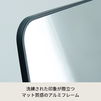 スタンドミラー ルーミー スクエア 幅50cm 鏡 姿見 全身 ゴールド 大型 ワイド インテリア 送料無料-24