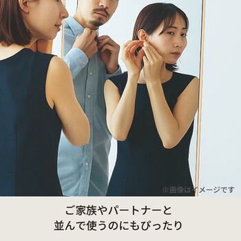 スタンドミラー ルーミー スクエア 幅50cm 鏡 姿見 全身 ゴールド 大型 ワイド インテリア 送料無料-8