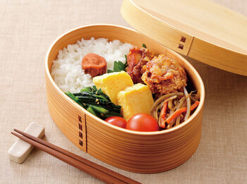 曲げわっぱ弁当箱 エンジョイ オール塗装 送料無料-3