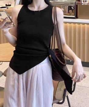 タンクトップ サイドスリット夏服 送料無料 即日発送-3