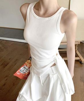 タンクトップ サイドスリット夏服 送料無料 即日発送-4