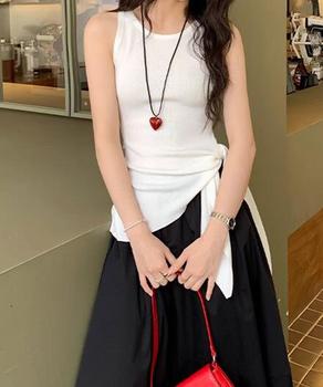 タンクトップ サイドスリット夏服 送料無料 即日発送-5