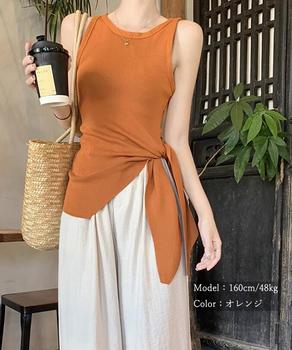 タンクトップ サイドスリット夏服 送料無料 即日発送-6