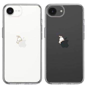 iPhone16e ケース クリア うさぴょん うさぎ appleが愛しい スマホケース 側面ソフト 背面ハード ハイブリッド  送料無料-1