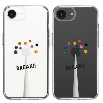 iPhone16e ケース クリア ビリヤード スマホケース 側面ソフト 背面ハード ハイブリッド  送料無料-1