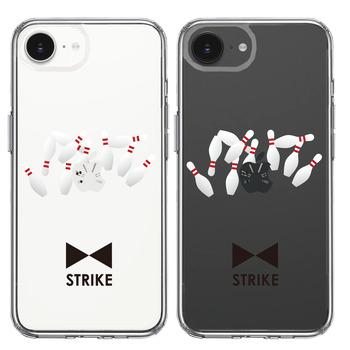 iPhone16e ケース クリア ボウリング スマホケース 側面ソフト 背面ハード ハイブリッド  送料無料-1