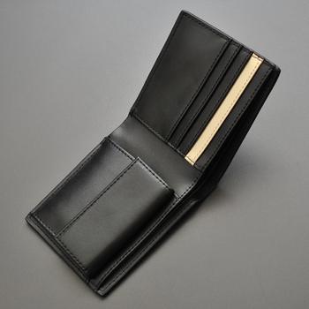 二つ折り財布 シープスキン紳士短財布 BZSQ 253 羊革二つ折り財布 3色展開 BEAMZSQUARE 送料無料-2