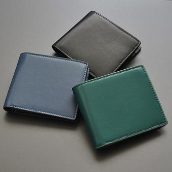 二つ折り財布 シープスキン紳士短財布 BZSQ 253 羊革二つ折り財布 3色展開 BEAMZSQUARE 送料無料-5