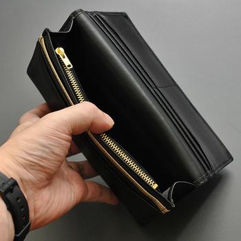 長財布 シープスキン紳士長財布 BZSQ 252 羊革長札入れ 3色展開 BEAMZSQUARE 送料無料-3