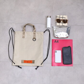 撥水ナップサック A4収納可能  COOCO orange tag 送料無料 即日発送-21