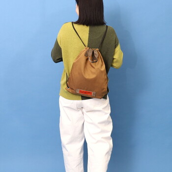 撥水ナップサック A4収納可能  COOCO orange tag 送料無料 即日発送-25