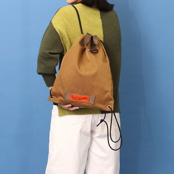 撥水ナップサック A4収納可能  COOCO orange tag 送料無料 即日発送-27