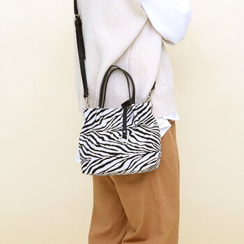 アニマル柄つまみハンドル2WAY トートバッグ ショルダーバッグ　 COOCO 送料無料 即日発送-22