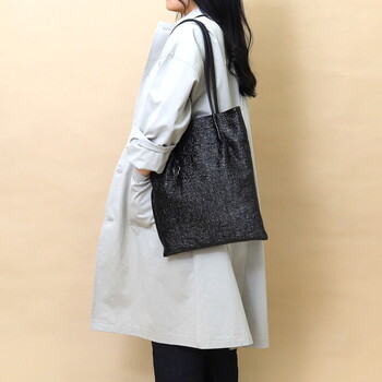 メタリック つまみハンドルフラット トートバッグ A4収納可能　 COOCO 送料無料 即日発送-21