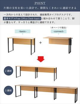 連結専用タイプのデスク　OFT 3854 Free Office Desk connect 送料無料 即日発送-4