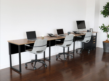 W120cmの幅広でスリムなデスク OFT 3853 Free Office Desk basic 送料無料 即日発送-16