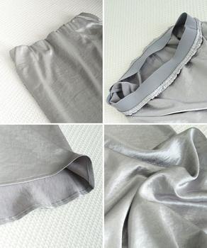 サテンスカート ロングスカート 無地 送料無料 即日発送-9