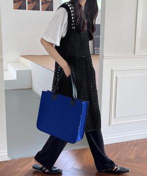 透かし編みロングベストサイドスリット夏服 送料無料 即日発送-3