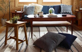 スツール 座面高45cm マホガニー材ナチュラルテイスト MHO 450ST 送料無料-5