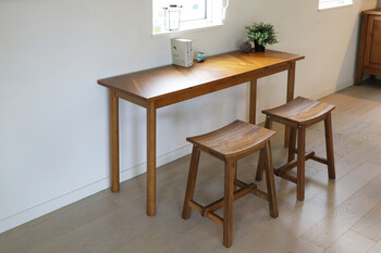 スツール 座面高45cm マホガニー材ナチュラルテイスト MHO 450ST 送料無料-8