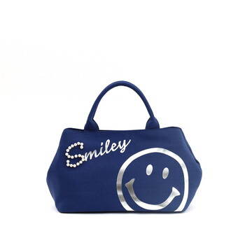 ロゴパール×箔プリント 2WAY トートバッグ COOCO クーコ SMILEY 送料無料 即日発送-16