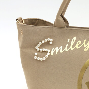 ロゴパール×箔プリント 2WAY トートバッグ COOCO クーコ SMILEY 送料無料 即日発送-17
