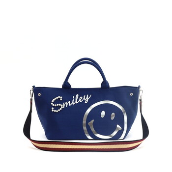 ロゴパール×箔プリント 2WAY トートバッグ COOCO クーコ SMILEY 送料無料 即日発送-6