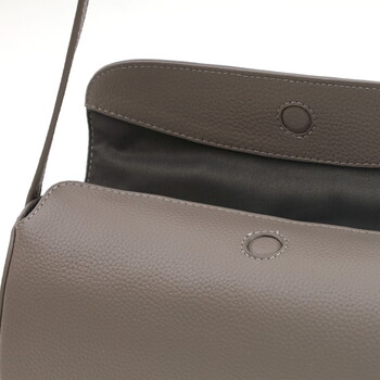 シュリンクレザー 筒形カブセ ショルダーバッグ 革 牛革　 COOCO 送料無料 即日発送-18