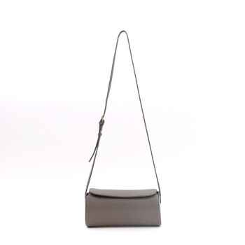 シュリンクレザー 筒形カブセ ショルダーバッグ 革 牛革　 COOCO 送料無料 即日発送-8