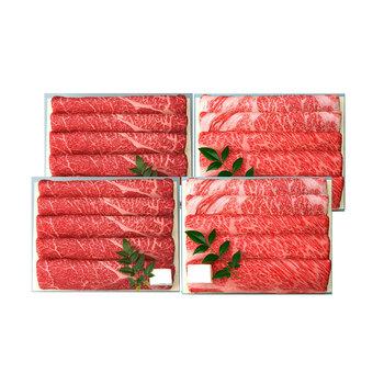 兵庫 三田屋総本家 黒毛和牛すき焼き しゃぶしゃぶ用 モモ380g×2 ロース280g×2 牛肉 送料無料-1