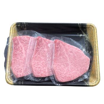 岩手 前沢牛オガタ 前沢牛トモサンカクステーキ 100g×3 牛肉 ステーキ 送料無料-1