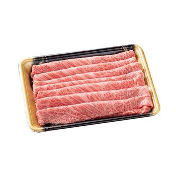 岩手 前沢牛オガタ 前沢牛肩ロースすき焼き しゃぶしゃぶ用 肩ロース400g 牛肉 送料無料-1