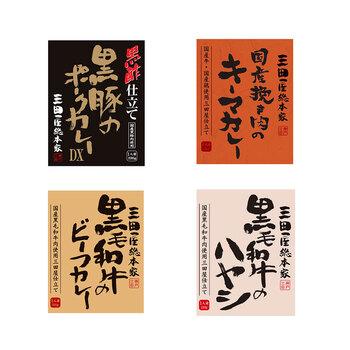 兵庫 三田屋総本家 カレー＆ハヤシセット 4種×各1食 詰め合わせ　極上カレー＆ハヤシ4種セット。 送料無料-1