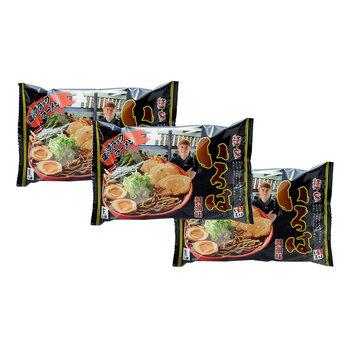 富山 麺家いろは ブラックラーメンセット ラーメン 送料無料-1