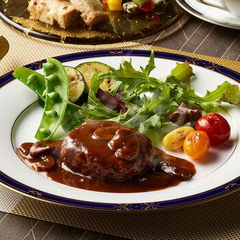 神奈川 横浜ロイヤルパークホテル 監修 赤ワイン仕立てのデミグラスソースハンバーグセット 10個 詰め合わせ 送料無料-2