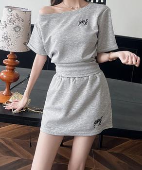 ガーリーセットアップ ワンオフショルダー 送料無料 即日発送-6